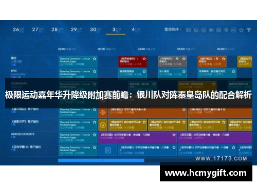 极限运动嘉年华升降级附加赛前瞻：银川队对阵秦皇岛队的配合解析